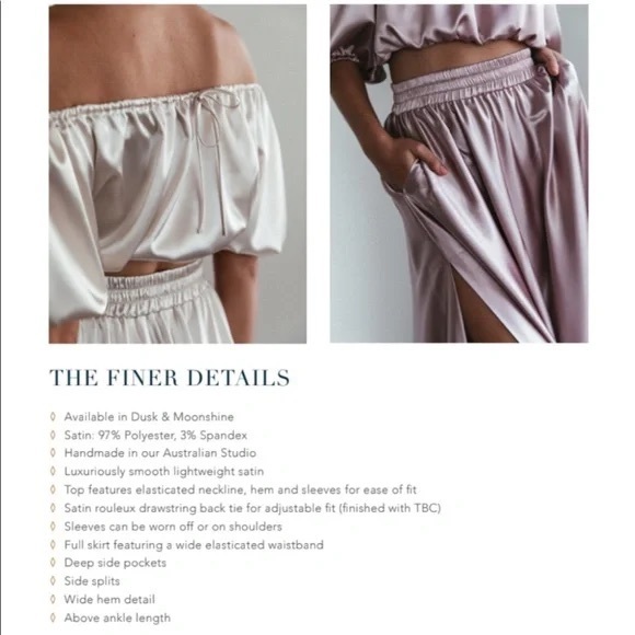 Grace Loves Lace Silky Satin Set - Purple, size Medium - Picture 5 of 7